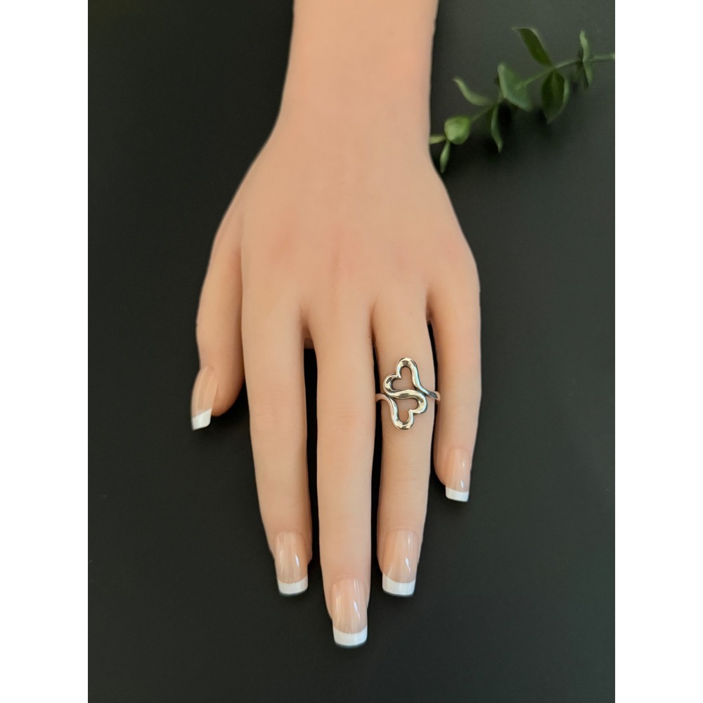 James Avery Heart to Heart Ring Sterling Silver 925 Size 5.5 - Picture 2 of 9